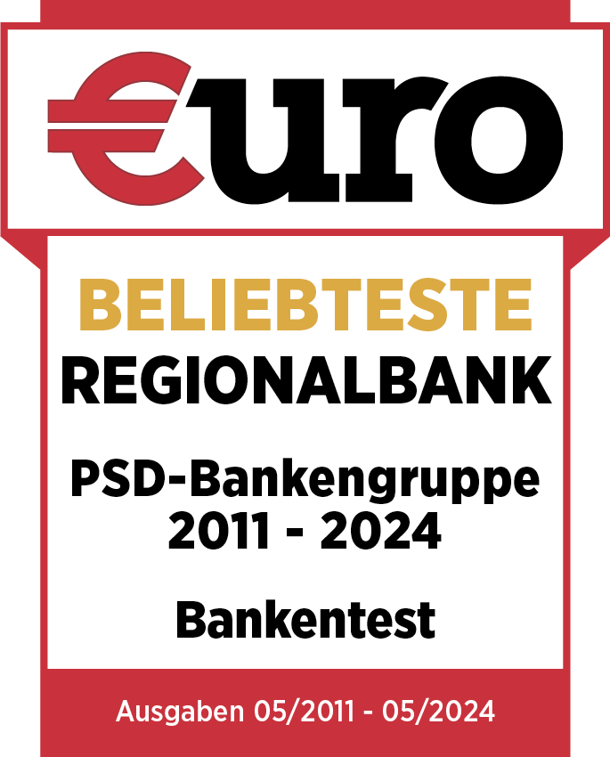 Siegel: €uro beliebteste Regionalbank 2011 - 2023