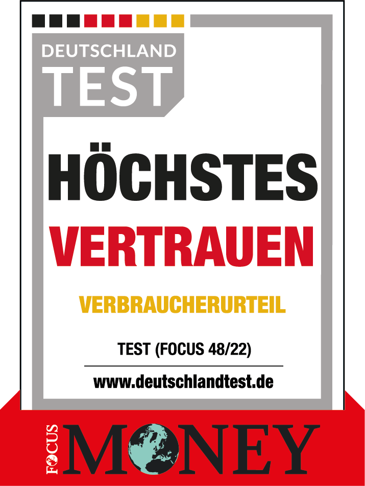Siegel Focus Money höchstes Vertrauen