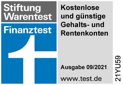 Siegel: Stiftung Warentest kostenlose und günstige Gehalts- und Rentenkonten