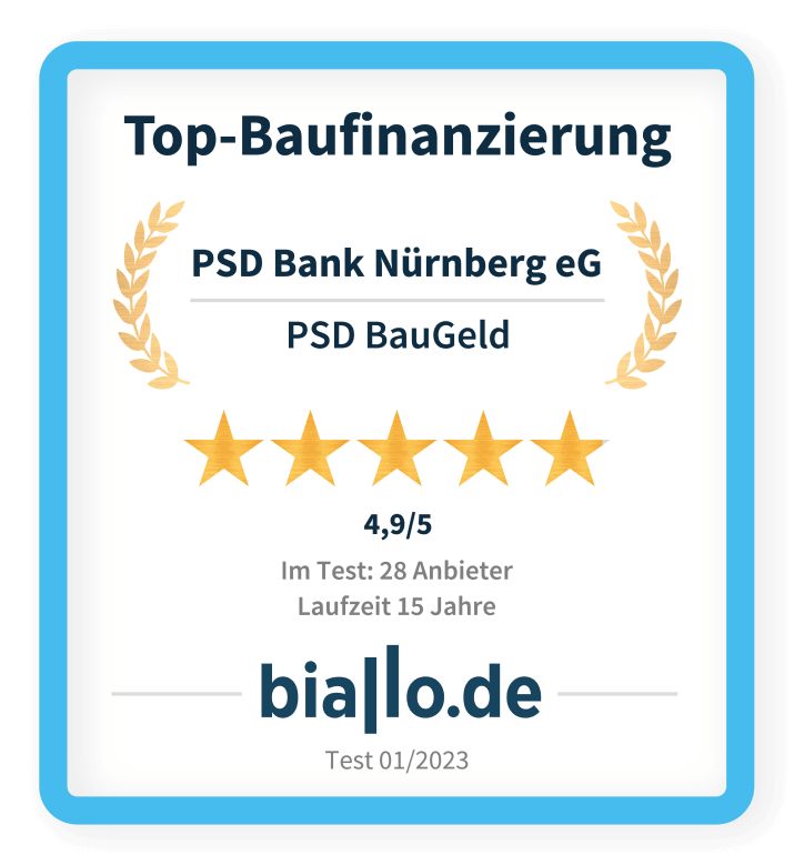 Siegel: Biallo Top-Baufinanzierung